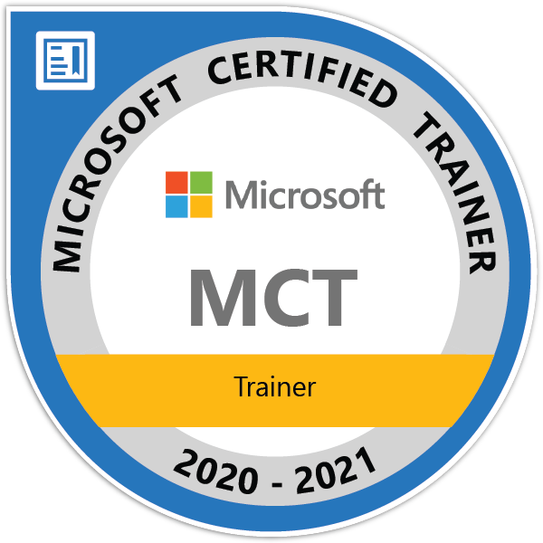 Microsoft Certified Trainer 2021 - 2020